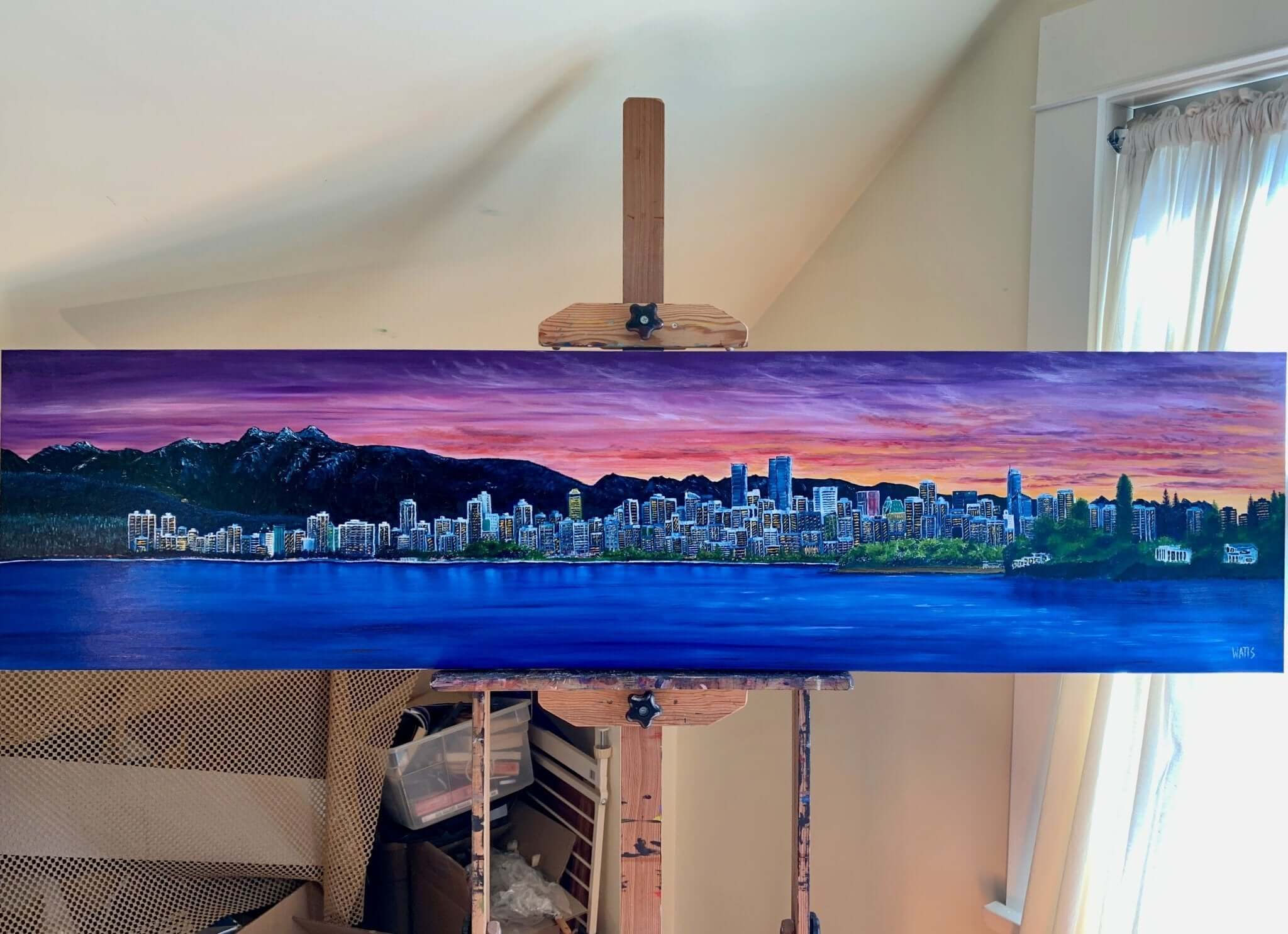 Art Commission "Best of Vancouver" 70 x 24 inches, Sandy K.   - The Art Shop | Artist Graham Watts