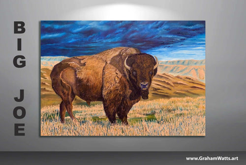 "Big Joe" 40 x 30 inches, Kirk M. Commission - The Art Shop | Artist Graham Watts