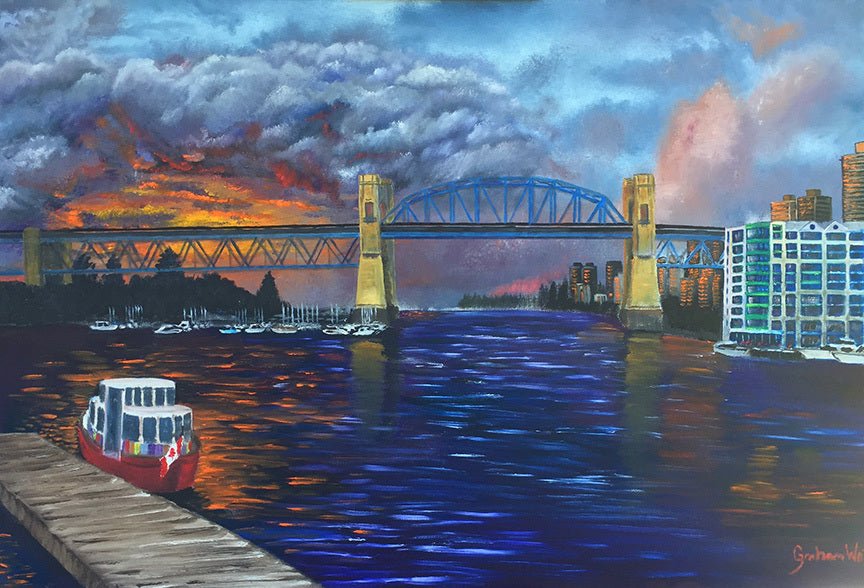 "Burrard Bridge – Vancouver, BC" - The Art Shop | Artist Graham Watts