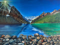 Art Commission "Lake Louise, Alberta" 40 x 30 inches, Kirk M.  The Art Shop | Artist Graham Watts