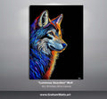 wildlife art "Luminous Guardian" Wolf by Artist Graham Watts