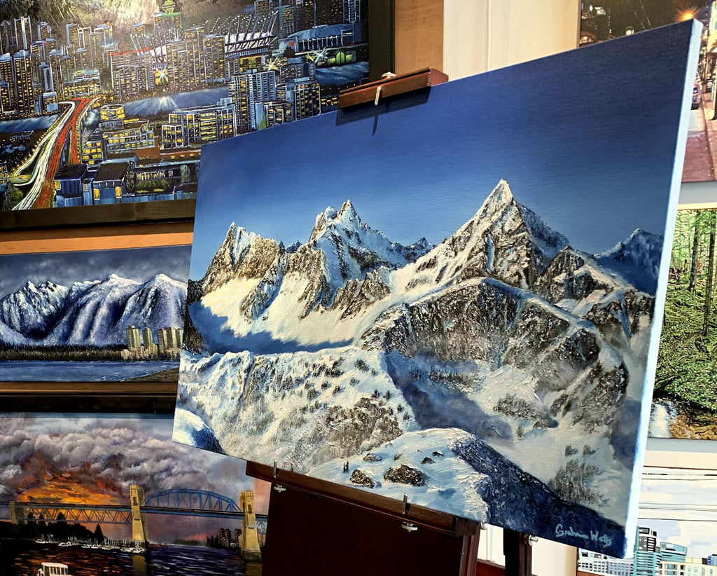 Mountain Landscape Art: “Tantalus Range - Squamish, BC" - Artist Graham Watts | Canadian Oil Painter in Vancouver, BC