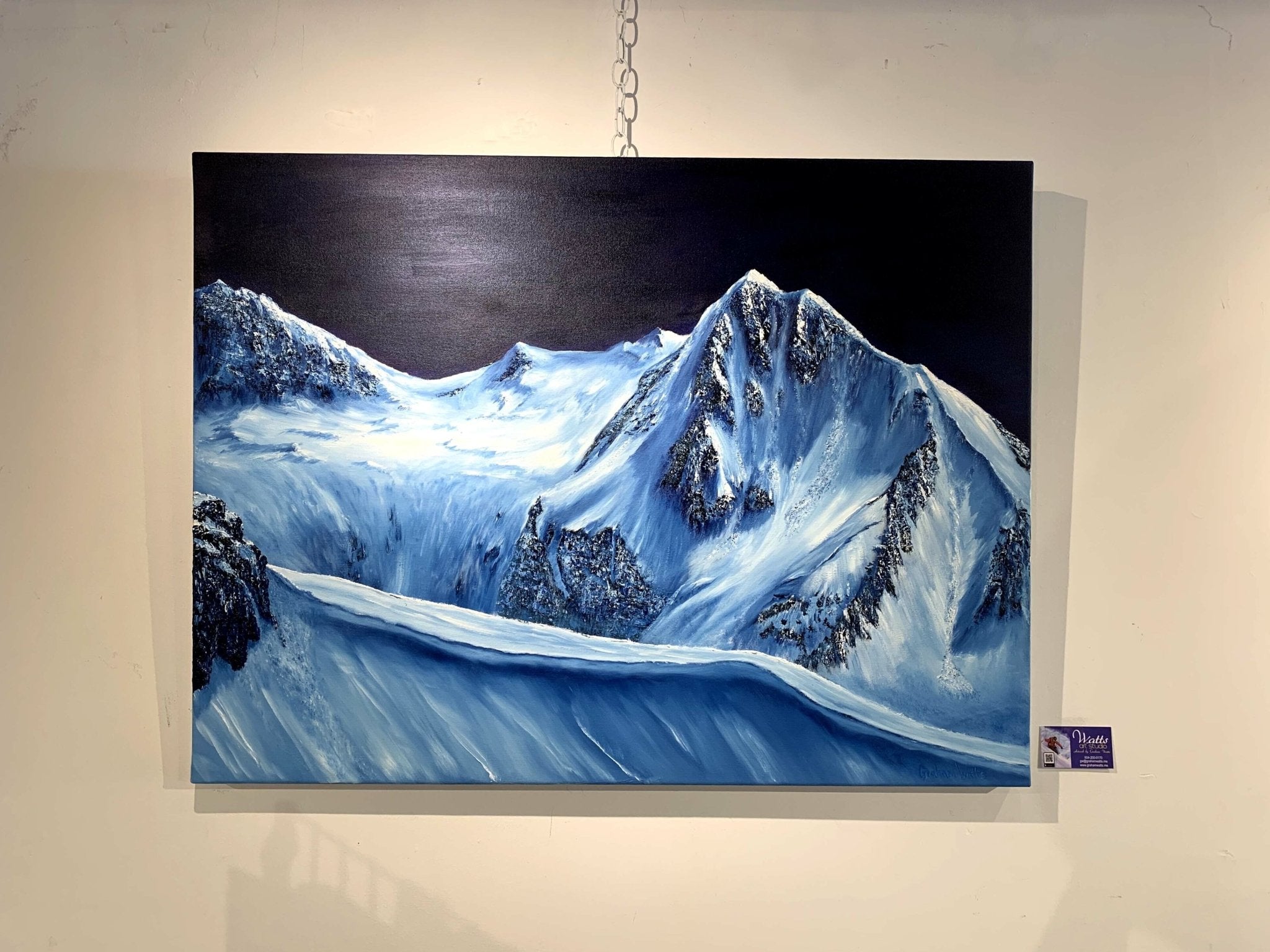 "Overlord Mountain & Fissile Peak - Whistler BC" - The Art Shop | Artist Graham Watts