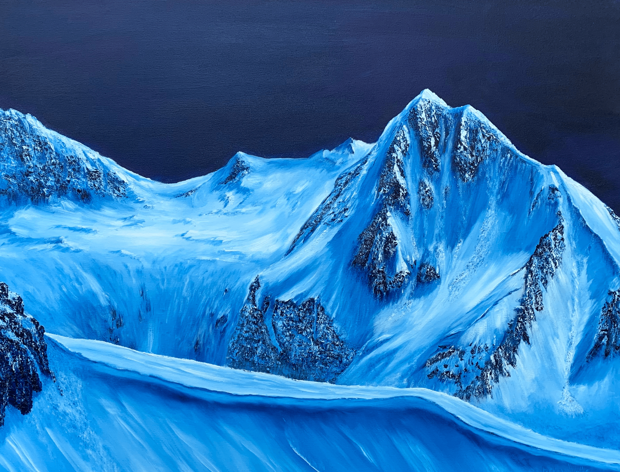 "Overlord Mountain & Fissile Peak - Whistler BC" - The Art Shop | Artist Graham Watts