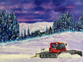 Winter art "Snowcat Serenity" - The Art Shop | Artist Graham Watts