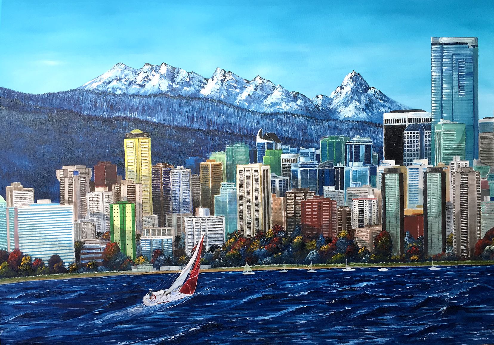 "Spanish Banks Beach" Vancouver Cityscapes - The Art Shop | Artist Graham Watts