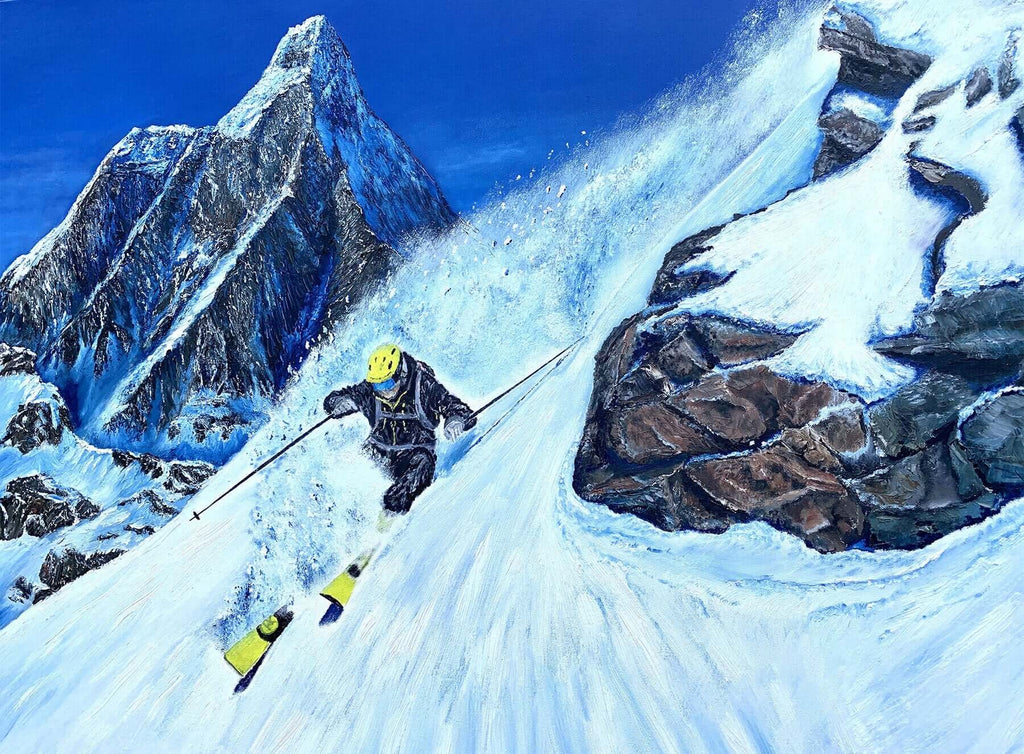 Art Commission  "Steep and Deep" 40 x 30 inches, Mike S.   - The Art Shop | Artist Graham Watts