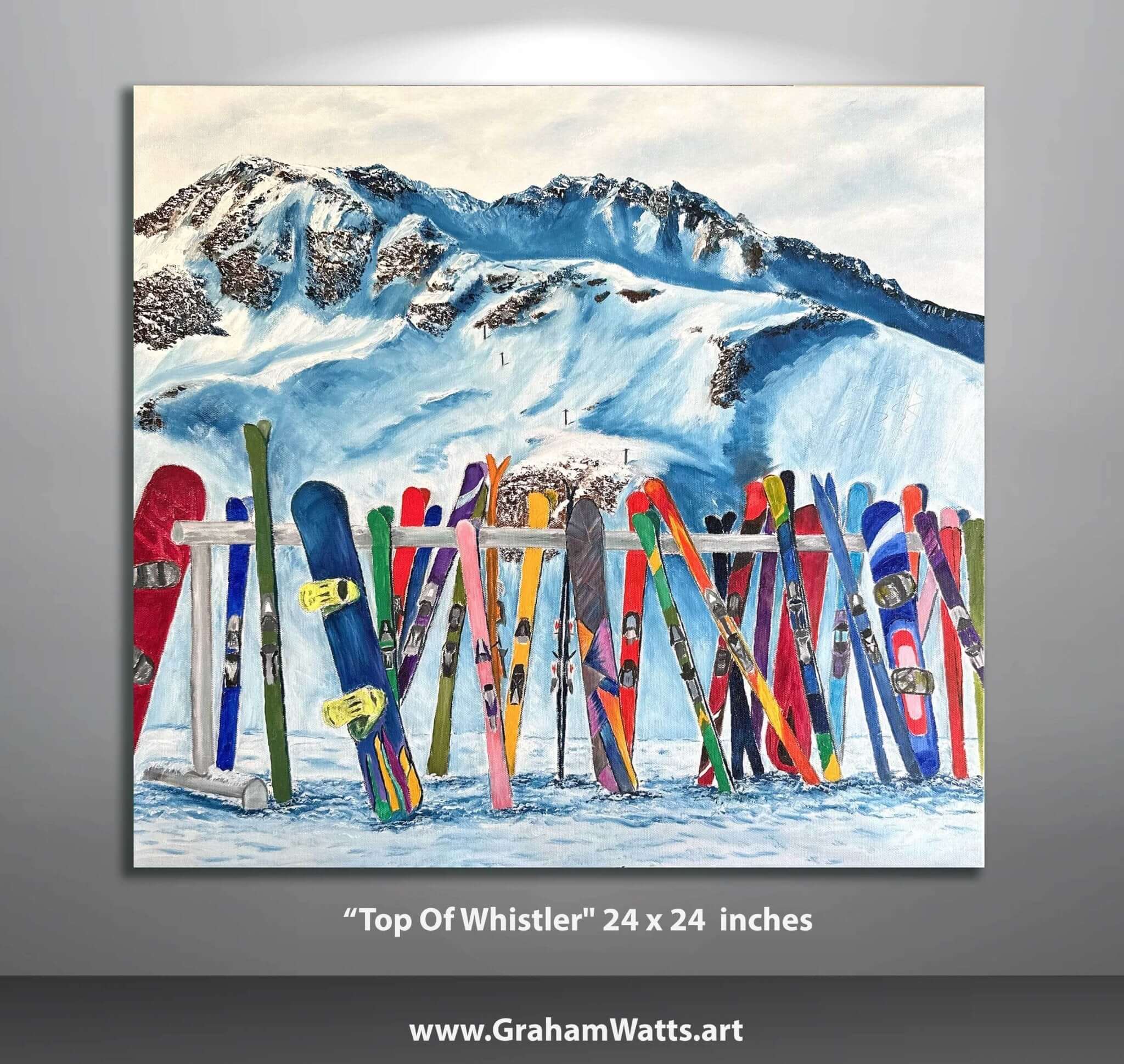 Art Commissions  "Top of the World, Whistler BC"  - The Art Shop | Artist Graham Watts