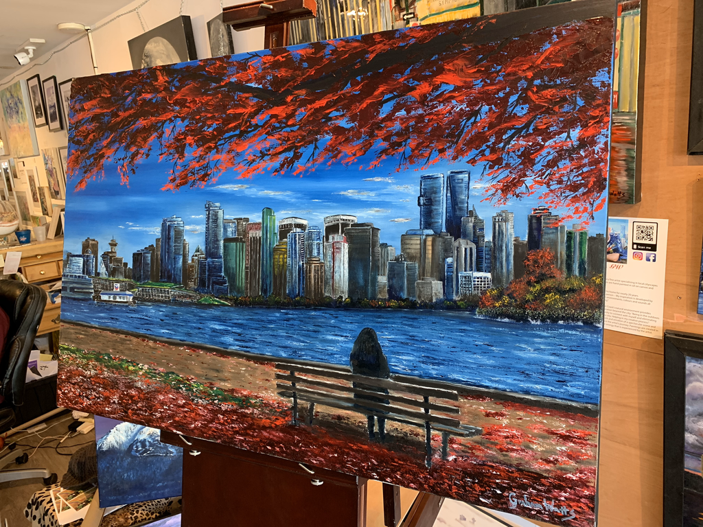 Vancouver On Canvas: Stanley Park, Vancouver, BC By Graham Watts - Artist Graham Watts | Canadian Oil Painter in Vancouver, BC