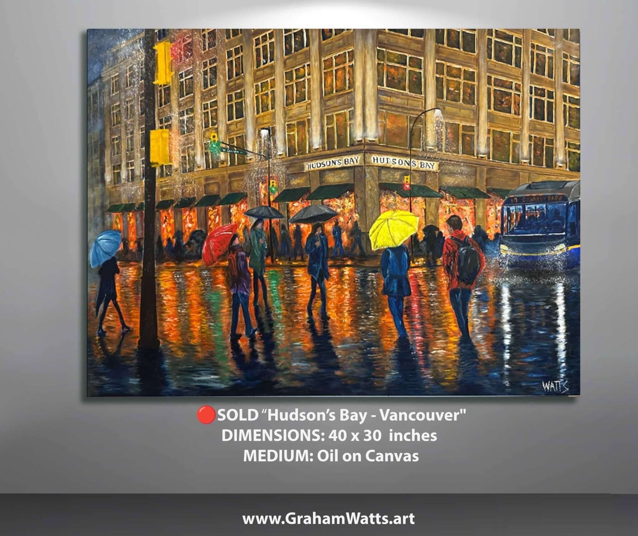"Vintage Hudson's Bay – Vancouver, BC" - The Art Shop | Artist Graham Watts