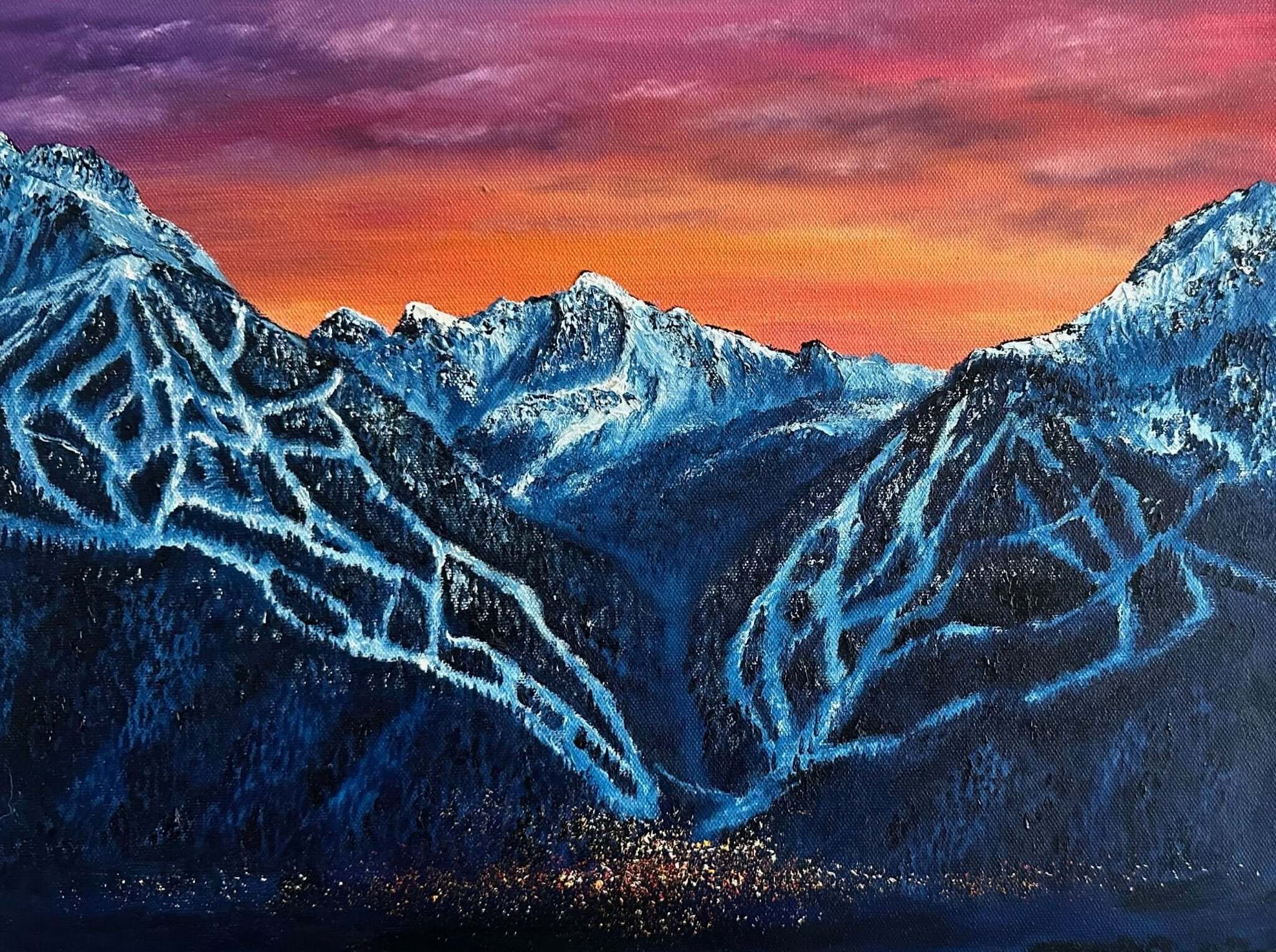 "Whistler Blackcomb Resort – Whistler BC" - The Art Shop | Artist Graham Watts