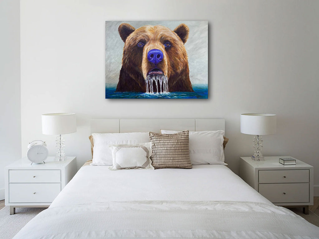 Wildlife painting "Grizz" – Grizzly Bear - Artist Graham Watts | Canadian Oil Painter in Vancouver, BC
