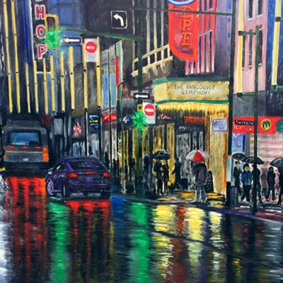 "Reflections on Granville" 48 x 36" ORIGINAL by Graham Watts
