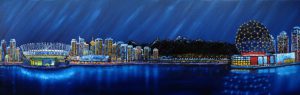 original painting of Vancouver, BC by local artist graham watts