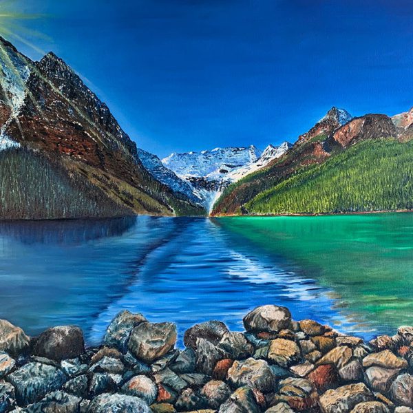 "LAKE LOUISE" 30 x 40 Inches ORIGINAL by Graham Watts