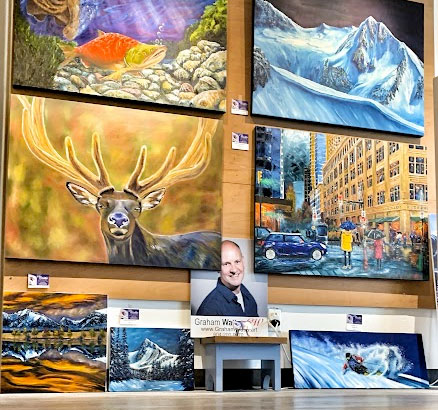 A captivating collection of original oil paintings on canvas for sale, showcasing the art of buying art. Explore landscapes, abstracts, and portraits from Canadian artist Graham Watts. Available at My Art Gallery. www.grahamwatts.art