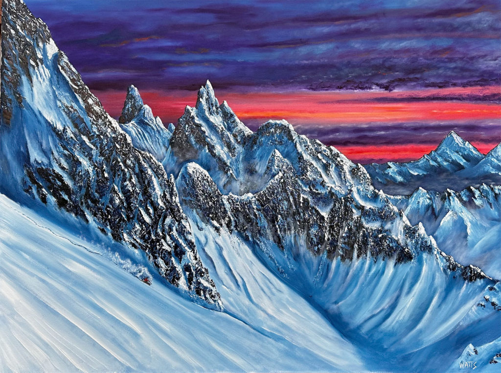 “Mountain Peaks of Tantalus” Original Art for Sale
