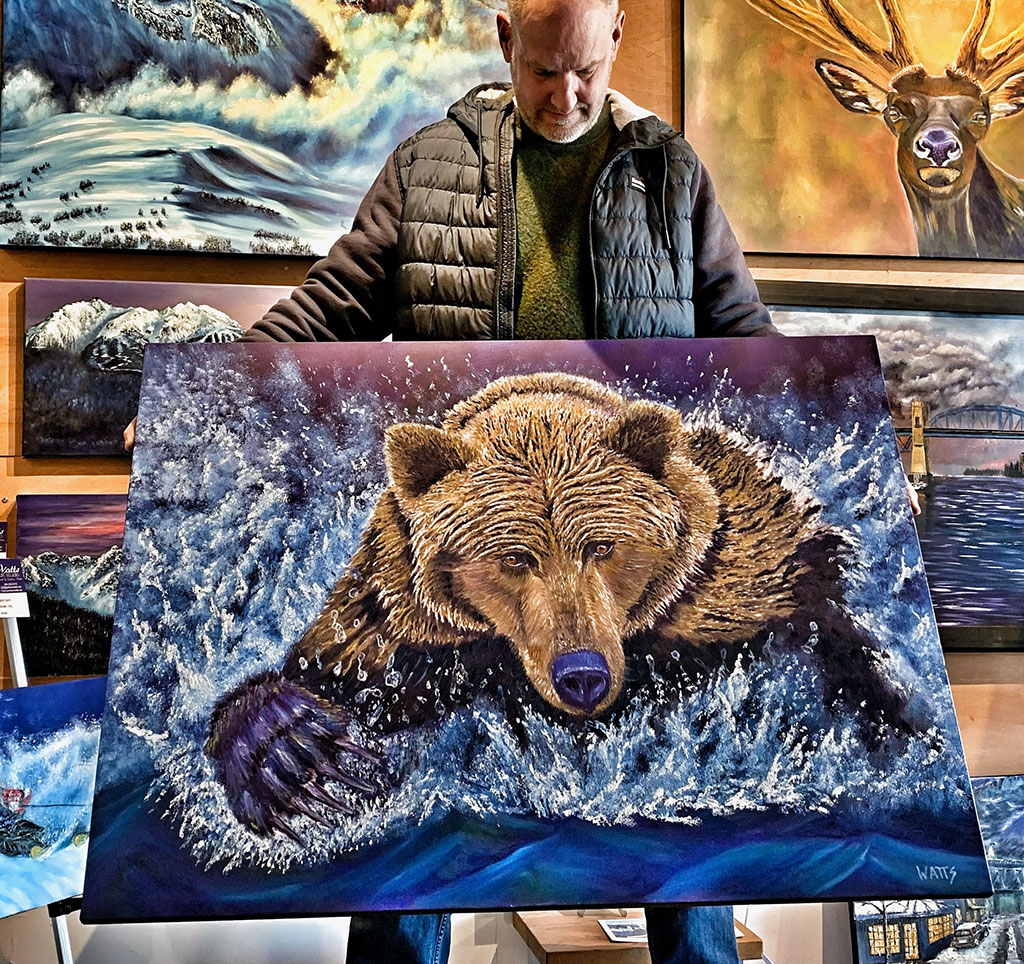 Featuring local artist at Whistler Holiday market