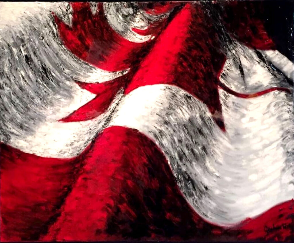 Canada Flag in Art