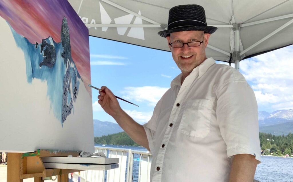 Canadian Artist, Graham Watts, Local artist Whistler, Vancouver, mountain landscape, original paintings