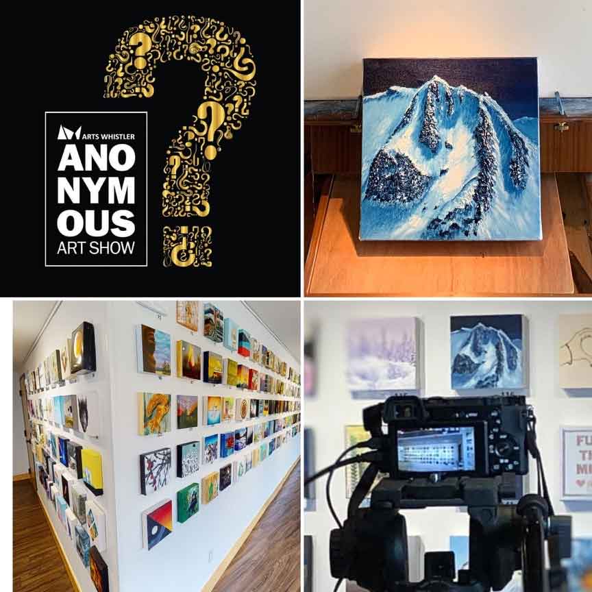 Live event, Art Event, art Gallery, art exhibition, art on display, Arts Whistler, Anonymous At Show