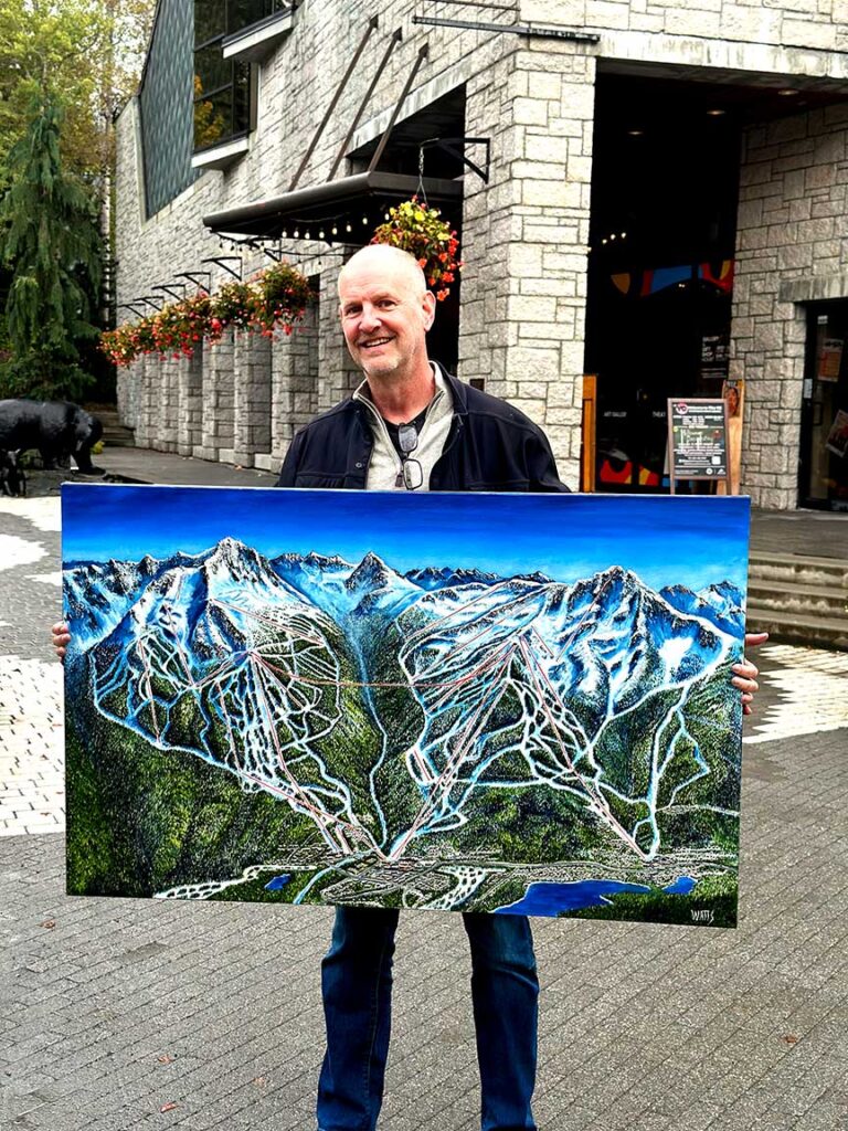Whistler Blackcomb, Whistler Mountain, Whistler BC, Whistler Art work, Graham Watts