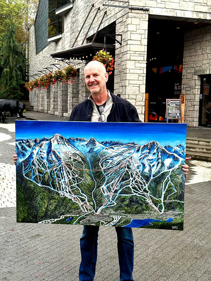 Whistler Blackcomb, Whistler Mountain, Whistler BC, Whistler Art work, Graham Watts