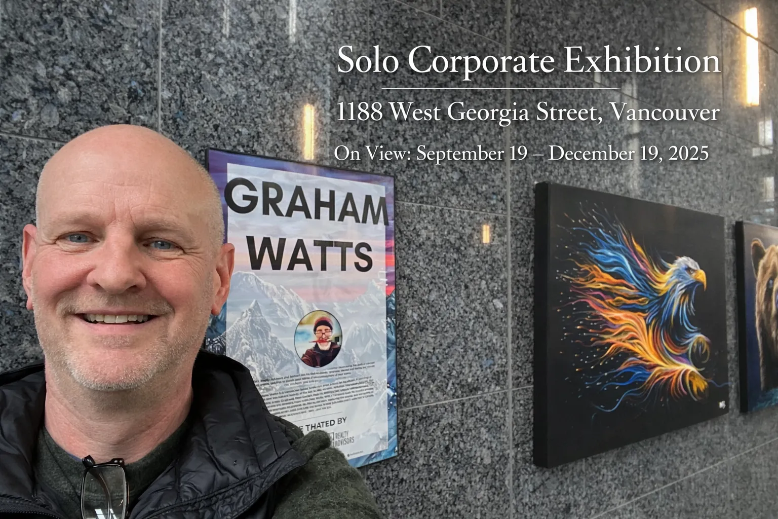 art exhibition Vancouver, Graham Watts, Canadian Artist, solo Exhibition, Corporate art